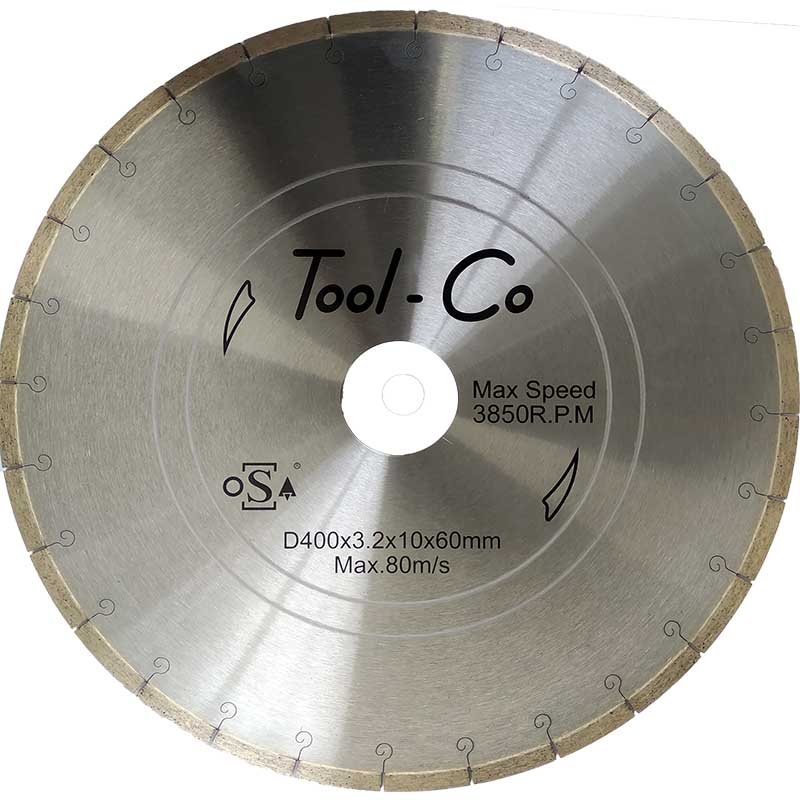Tool-Co Sintered Porcelain Diamond Blade