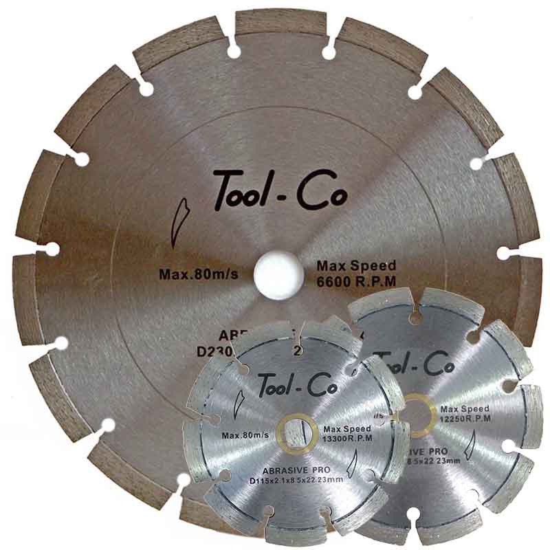 Tool-Co Segmented Abrasive Pro Dry Cutting Diamond Blades