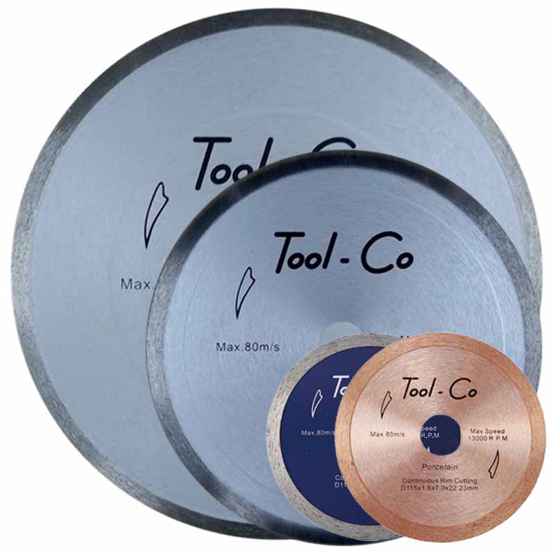 Tool-Co Continuous Rim Dry Diamond Blades
