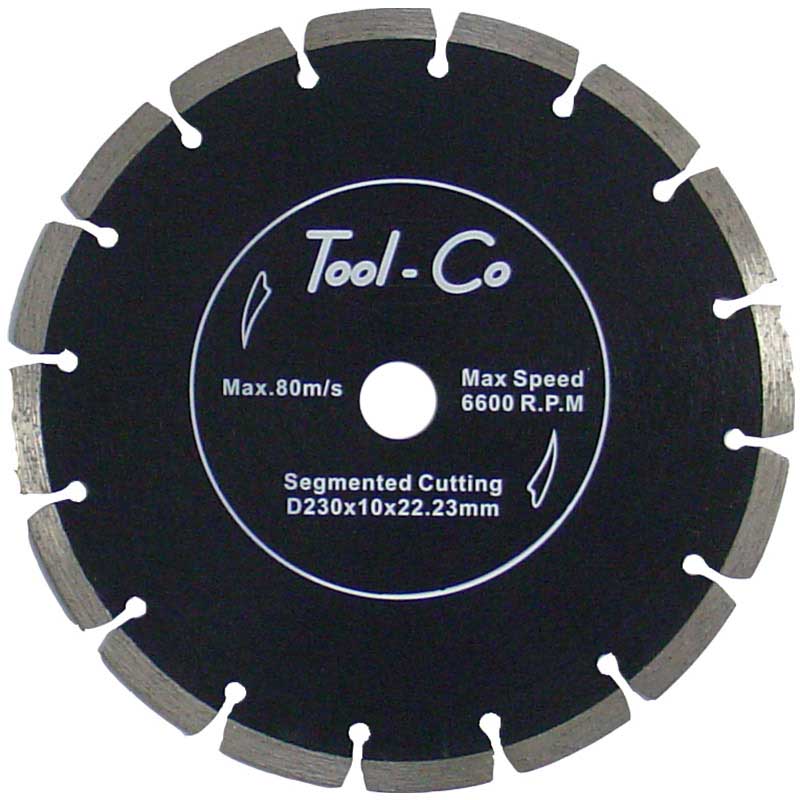 Tool-Co Segmented Black Diamond Blades