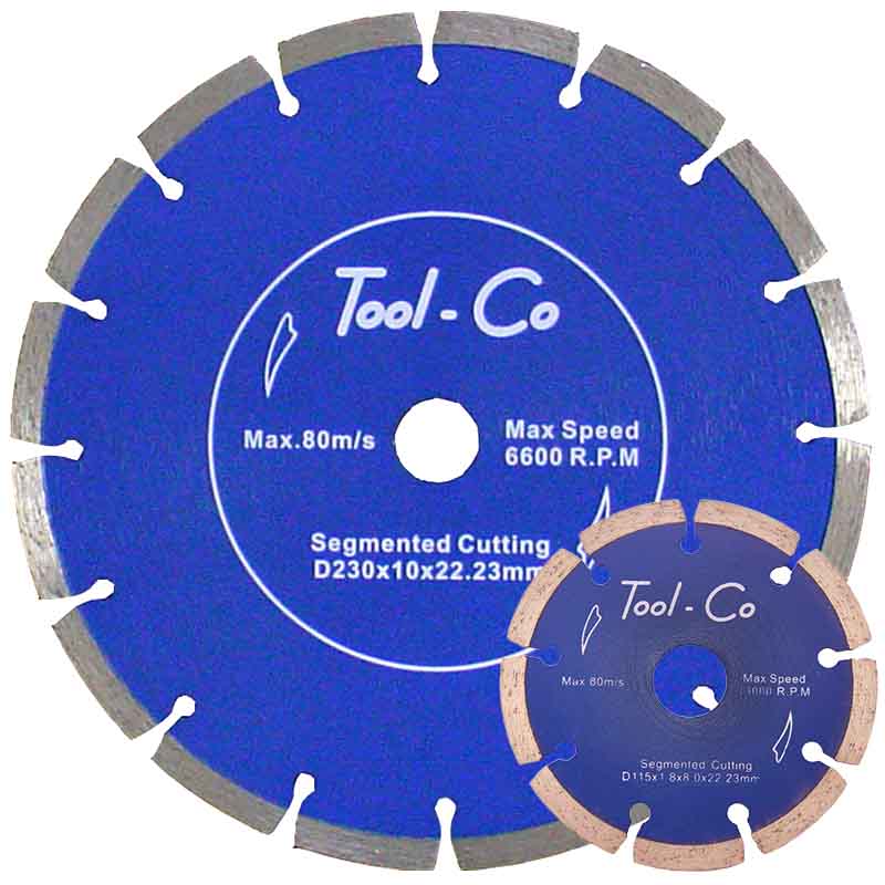 Tool-Co Segmented Blue Diamond Blades