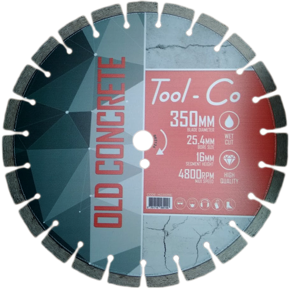 Tool-Co Old Concrete RED Diamond Blades