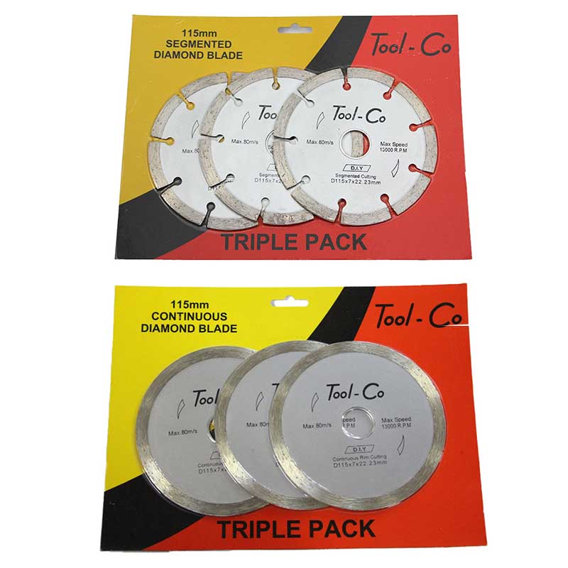 Tool-Co Tri-Pack Diamond Blades