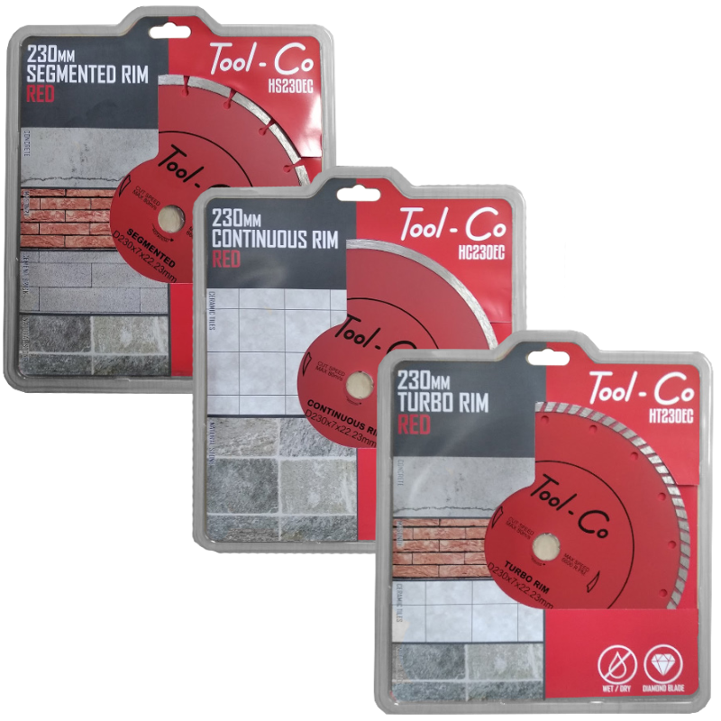 Tool-Co RED Dry Cutting Diamond Blades